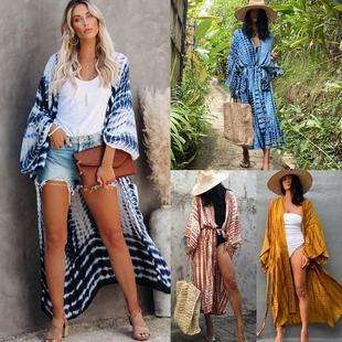 sun cardigan bikini holiday outerwear pattern swimsuit