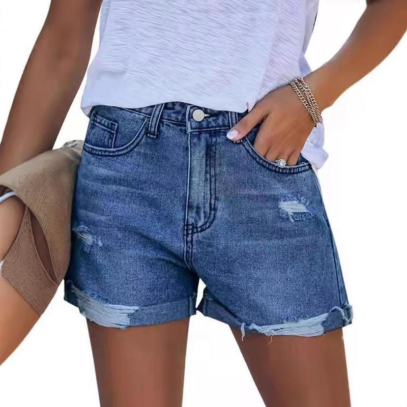 Shorts Pants Straight Cotton Commuter Temperament Dark