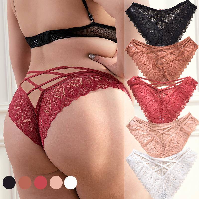 panties low lace size cross womens sexy sexy breathable