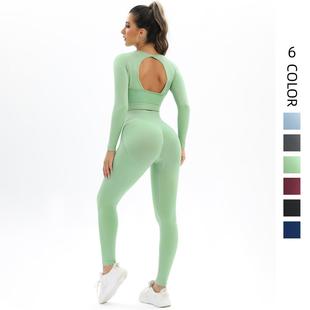 two piece fitness women sports suit running yoga for