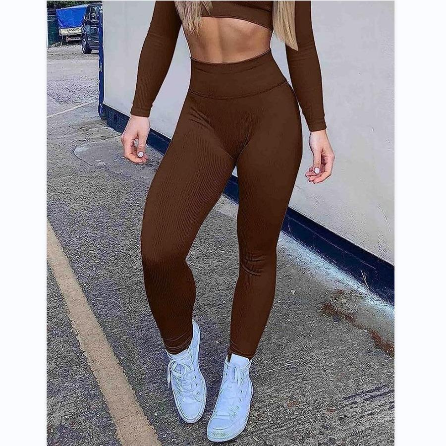 Womens Pants Yoga Leggings Workout High Waist Sweatpants