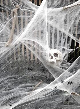 Halloween Decorations Artificial Spider Web Stretchy Cobweb