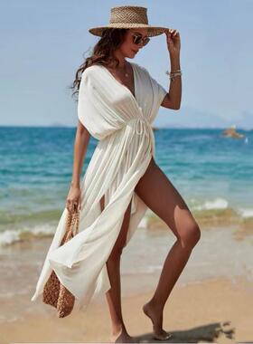 tunic wear beach bathing cover-ups ladies summer women