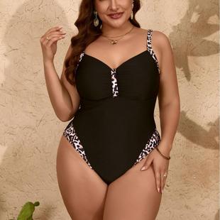 bikini slim one women print swimsuit piece leopard for