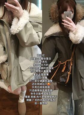 蒜尼尼【大大派克】超厚厚内胆毛工装外套冬天直接冲保暖女25920