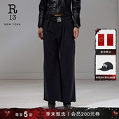 季 末甄选 R13 宽松直筒阔腿百搭松弛感长裤 休闲裤