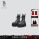 R13 花卉印花牛皮革短靴 复古个性 2026早春新品 经典