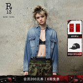 牛仔衬衫 外套男女同款 休闲宽松复古短款 吊领个性 品牌经典 R13