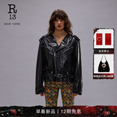 R13 2026早春新品 复古摩登机车风夹克皮革短外套皮外套
