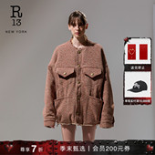 宽松廓形休闲松弛感粗花呢夹克外套 R13 季 末甄选