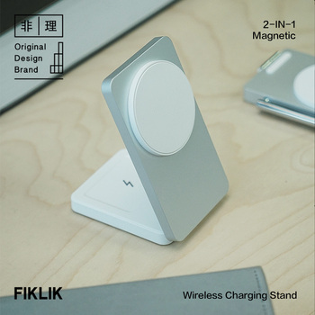 FIKLIK非理磁吸二合一苹果iPhone支持Standby耳机手机二合一快充支架立式无线充电器桌面专用底座