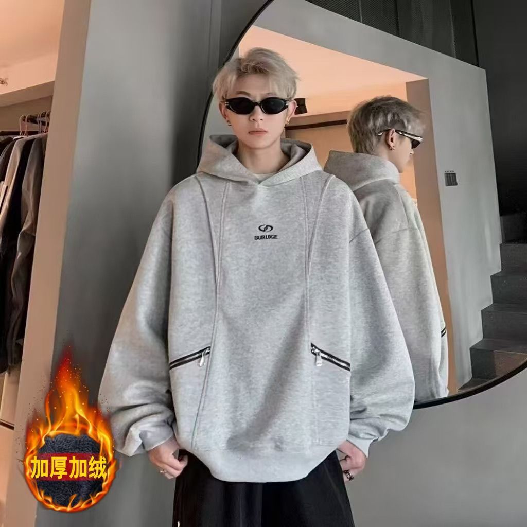 新款秋冬美式复古花体字