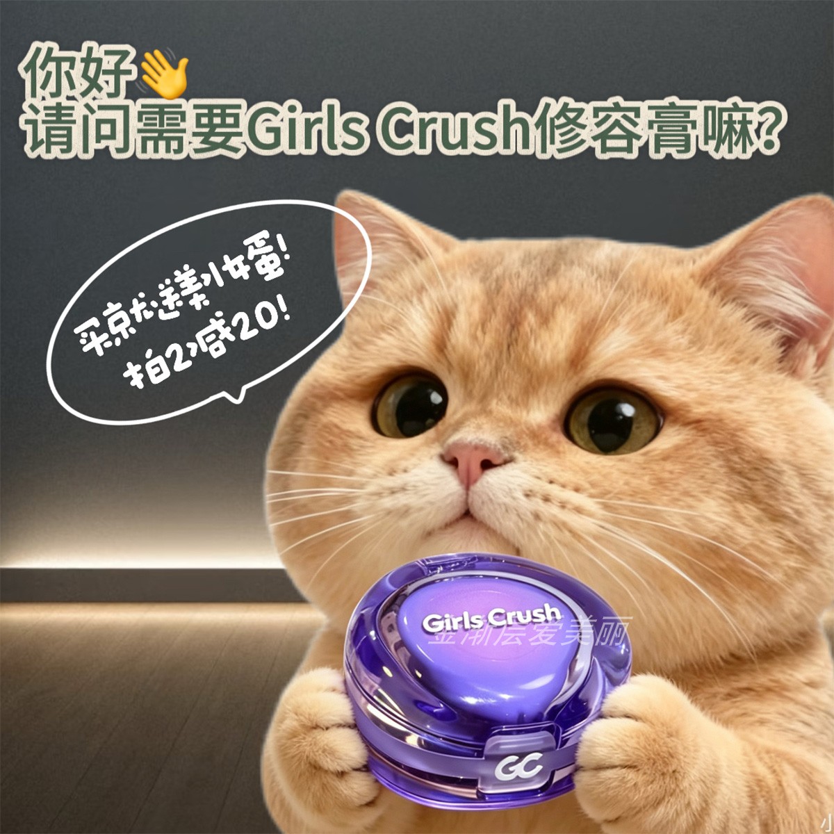 GirlsCrush双开门修容膏哑光高光膏提亮面中凹陷鼻影侧影一体盘gc图片