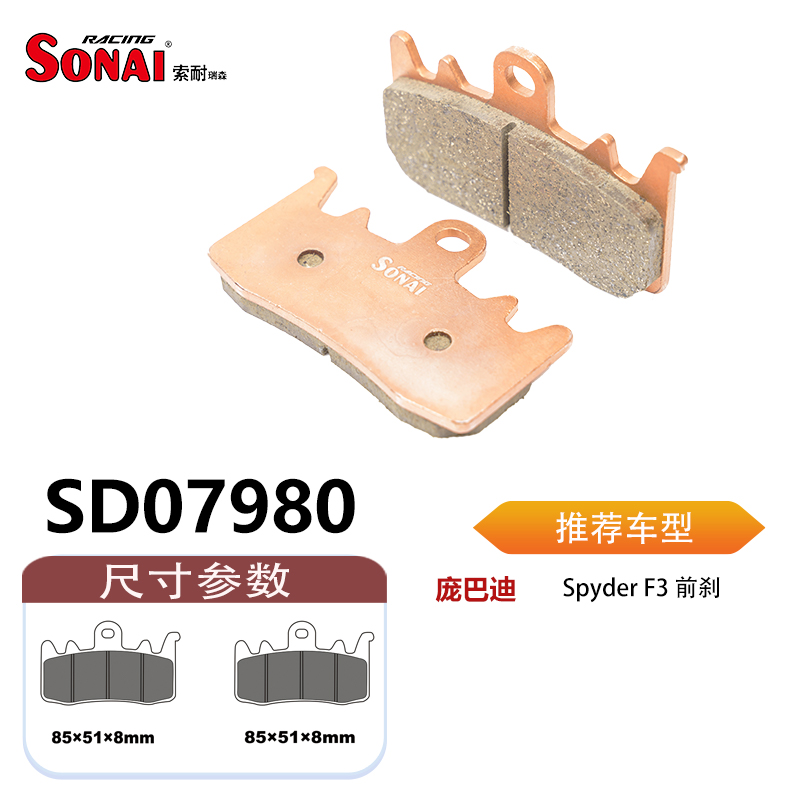 SONAI索耐瑞森刹车片适用庞巴迪