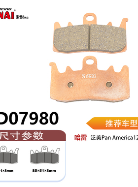 SONAI索耐瑞森刹车片 适用 哈雷 泛美 Pan America 1250