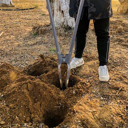 挖洞工具夹锹铁铲子电线杆挖坑栽种树移苗洛铲打洞取土打桩神器