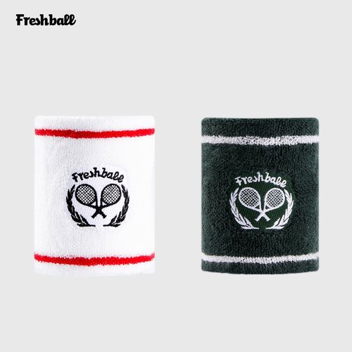 经典老钱风复古网球运动护腕棉质