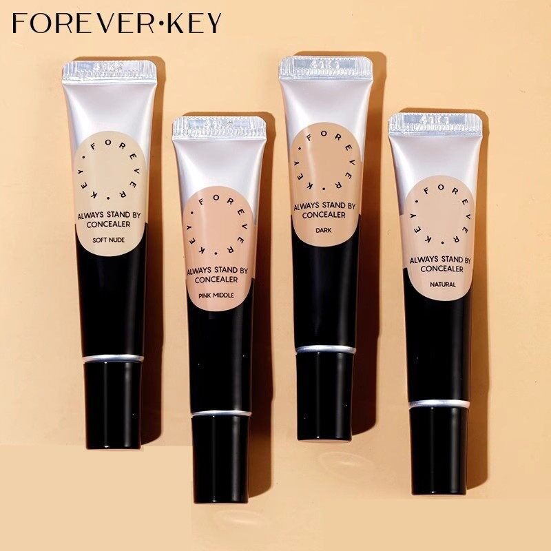 Foreverkey遮瑕膏粉底液遮盖斑点脸部黑眼圈痘印提亮泪沟液体修容
