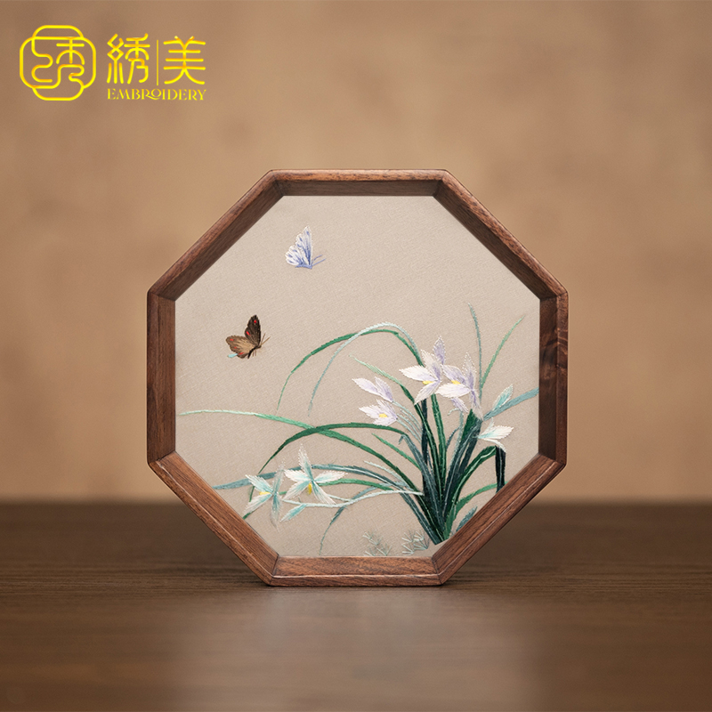 苏绣双面绣中式摆件绣美工艺礼品