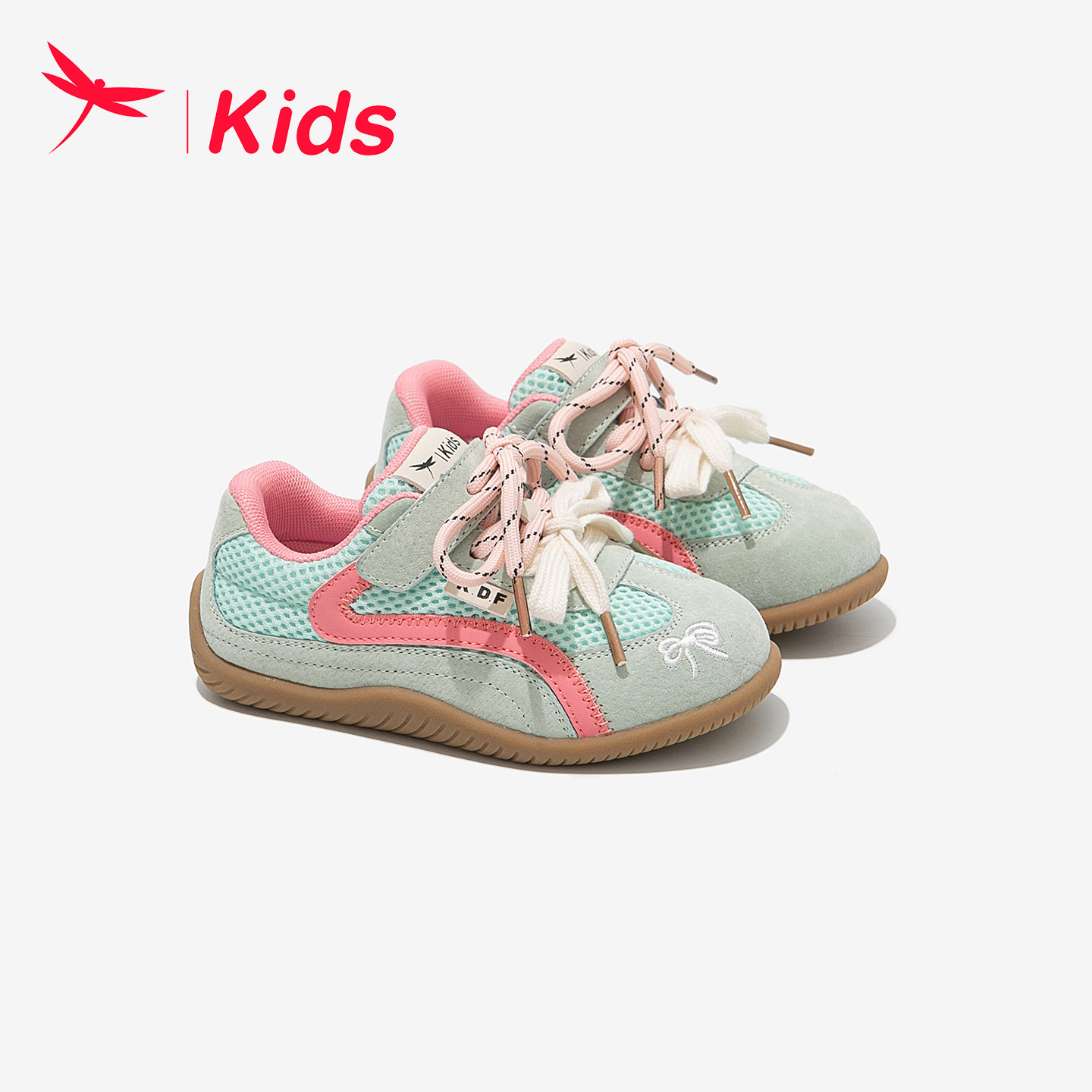 红蜻蜓儿童鞋子女童运动德训板鞋2025新款网面透气薄款夏季男大童