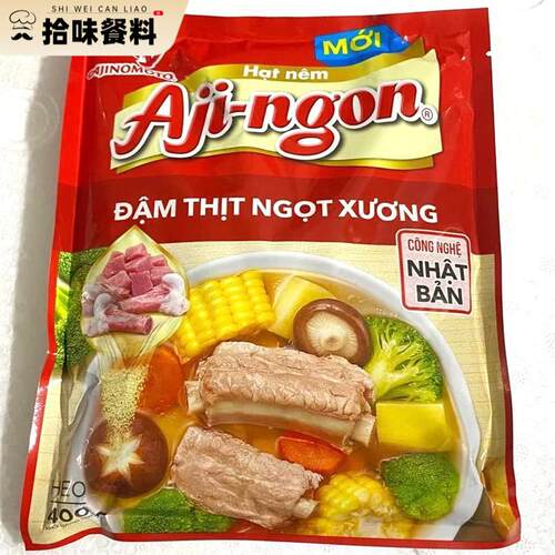 越南Aji-Ngon hat nem排骨鸡精猪肉炒菜厨房调味料 400g 一包