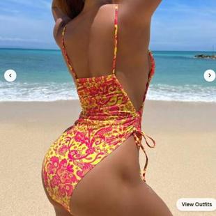solid for women halter lace neck color bikini Sexy