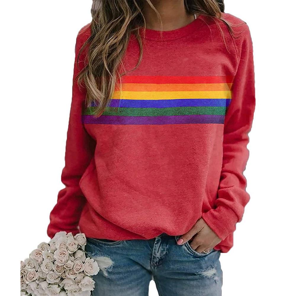 sweatshirt sweatshirt colorful round pullover sleeve