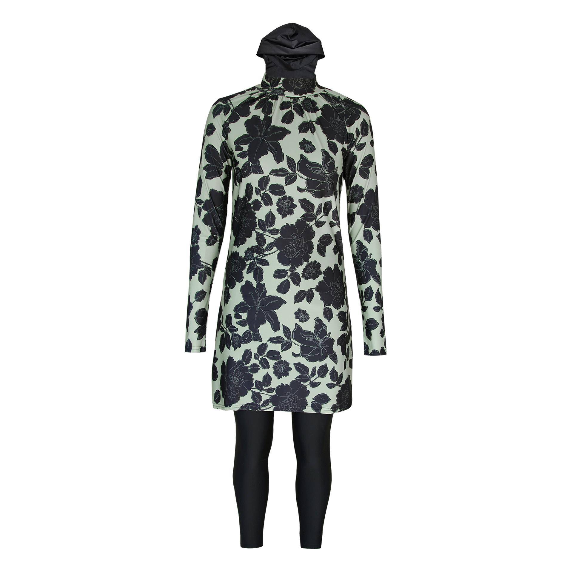 splicing wrapped three-piece sunscreen swimsuit shielding