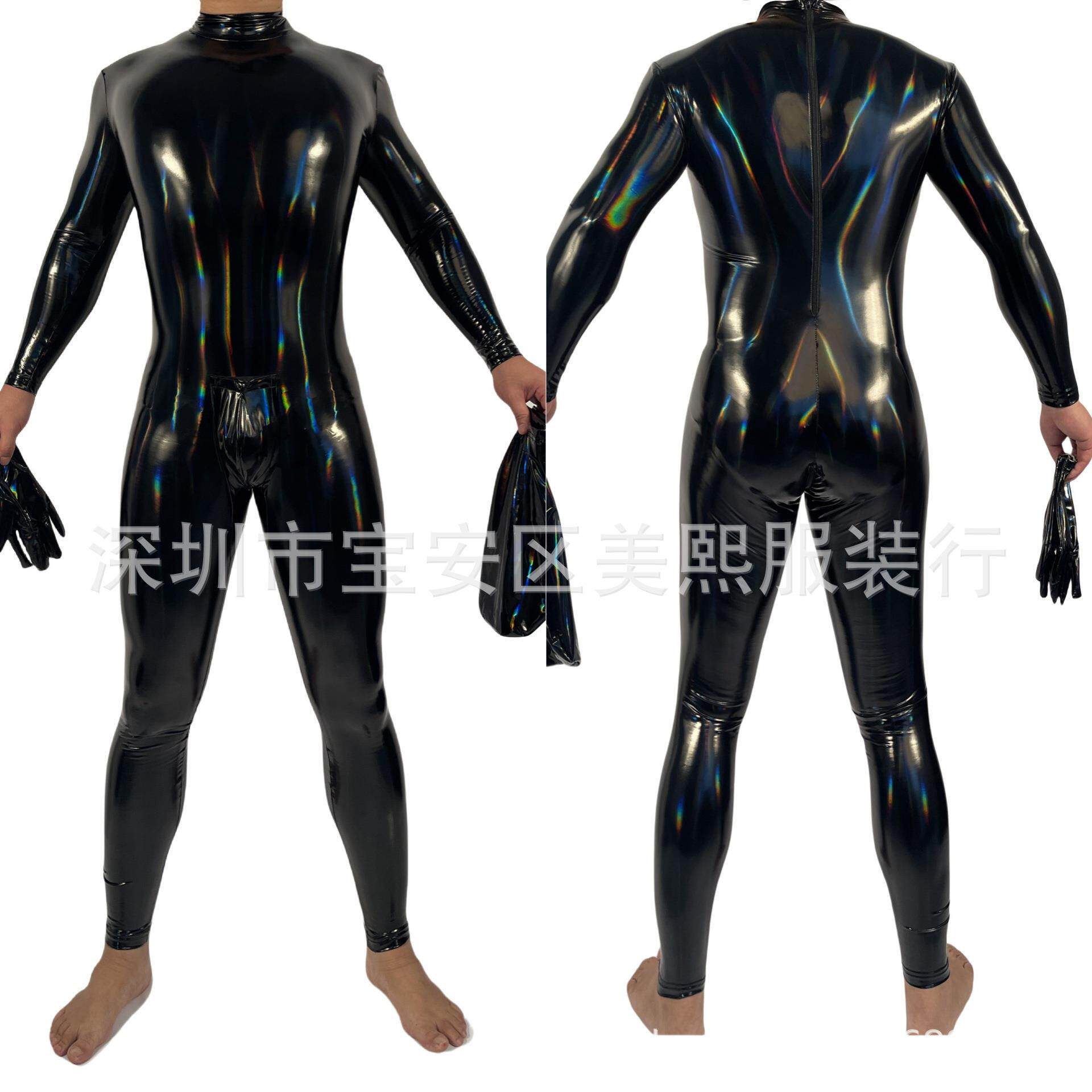 tights stage servant male leather bright tights body full