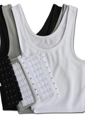 shaping vest binder hook short chest chest sports Three-row