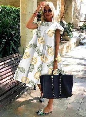 dress pleated flowy fit loose colorblock dress mini neck