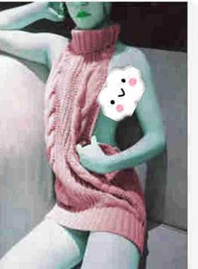 clubwear femme nightwear knited backless sweater womans out