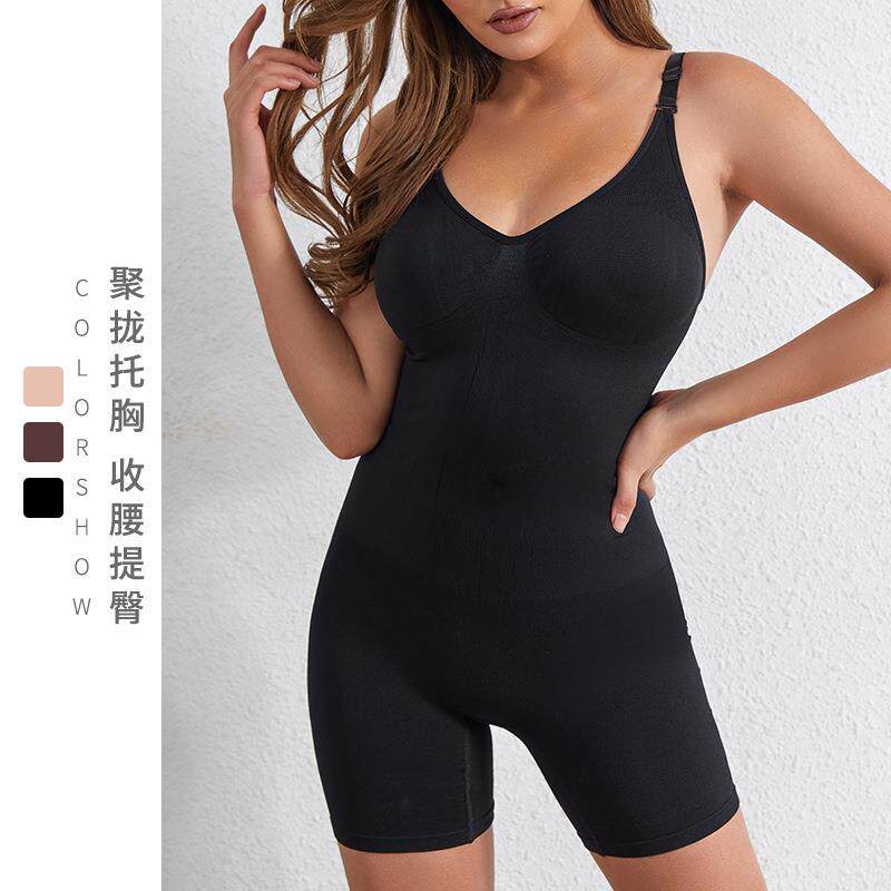 Body shaping bodysuit for women large size suspenders boxer