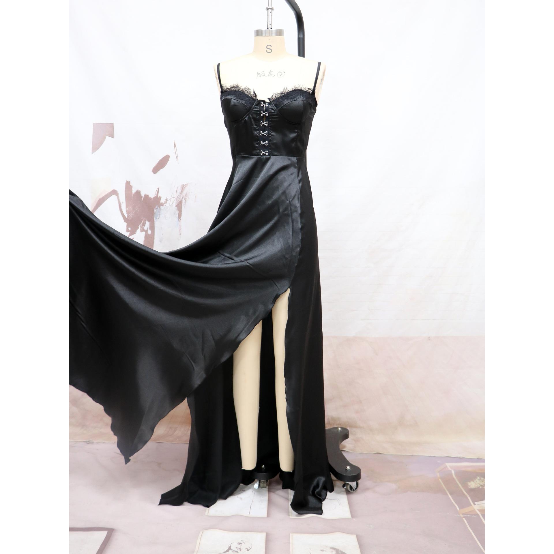 Cotton Sexy Dress Slit Chest Ball Bridesmaid Suspender