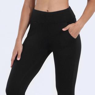 for leggings women plus and Pocket velvet lambskin