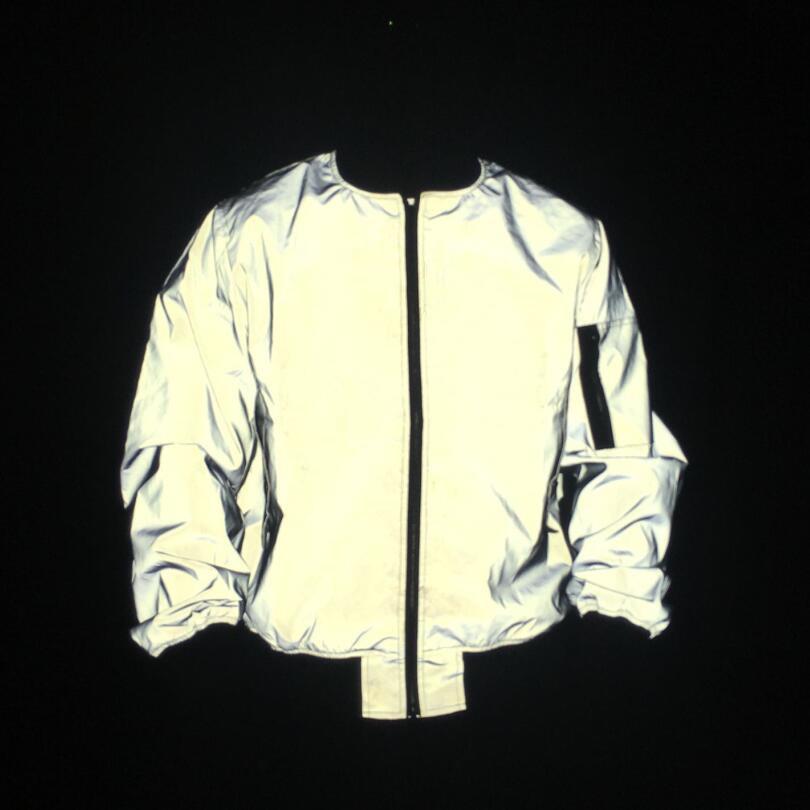 jacket baseball windbreaker reflective sports outdoor