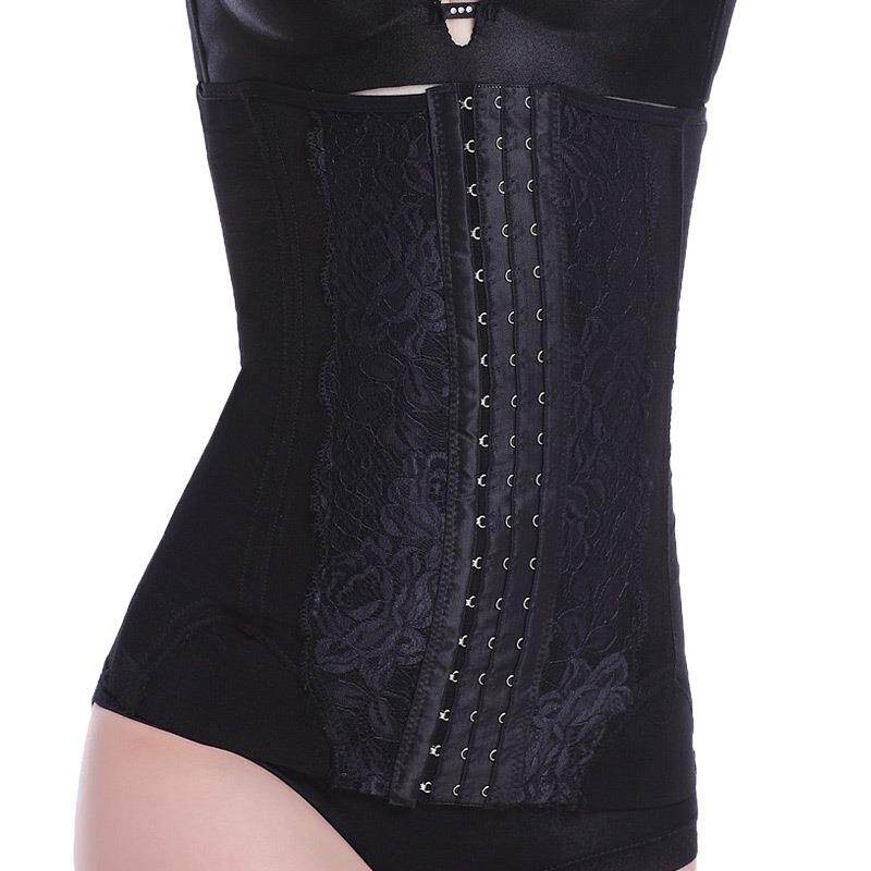 women boned girdles plus belt trainer waist partum size - 封面