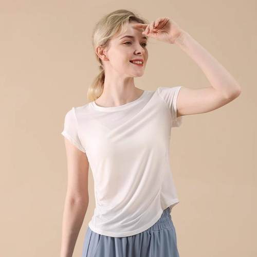 Cool breathable mesh sports tops T-shirts for women yoga