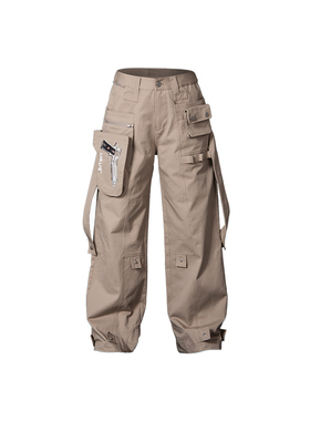 lablfe 局部印花枪袋工装裤男款、女款 可拆卸 互动口袋装置