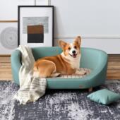 全皮宠物家具四季 通用防水不沾毛法斗狗窝柯基犬狗狗专用皮沙发床