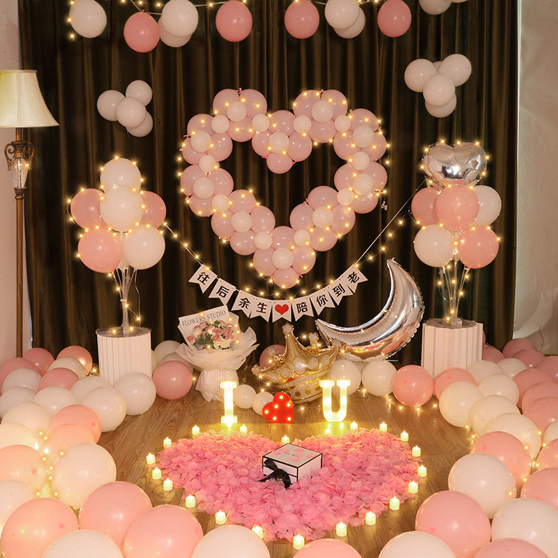结婚生日场景装饰告求婚气球氛围背景墙布置,节庆用品/礼品,气球,淘宝优惠券,粉丝福利购,淘宝优惠卷
