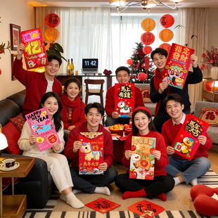 红包新年超大红包拍照道具马年2026新款红包袋利是封春节创意红包