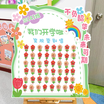 幼儿园儿童节布置糖果创意迎宾牌