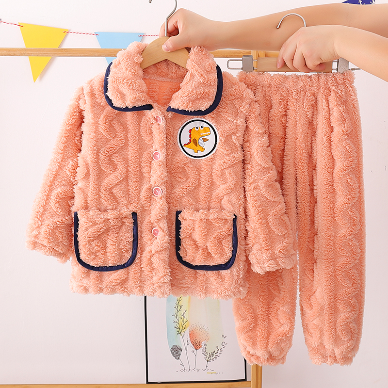 珊瑚绒加厚款家居服套装