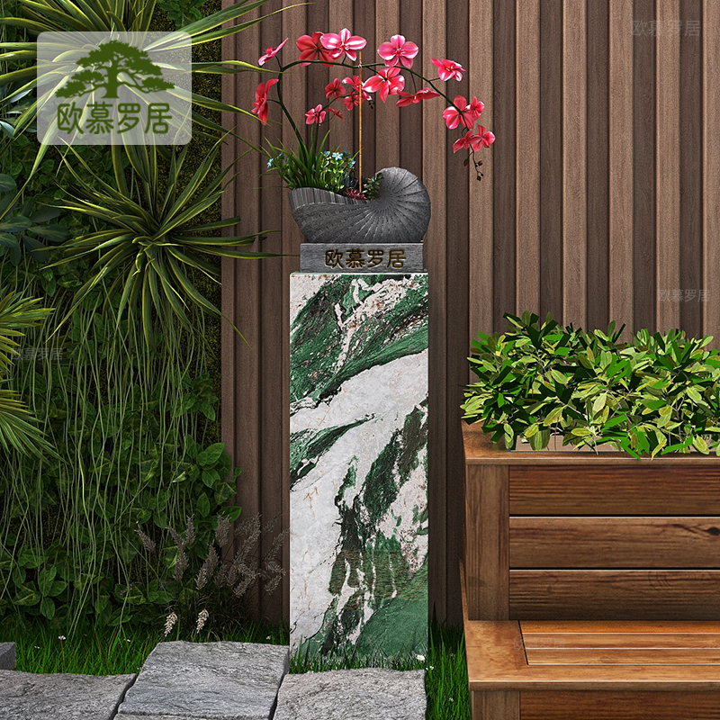 客厅阳台户外庭院花架花盘底座