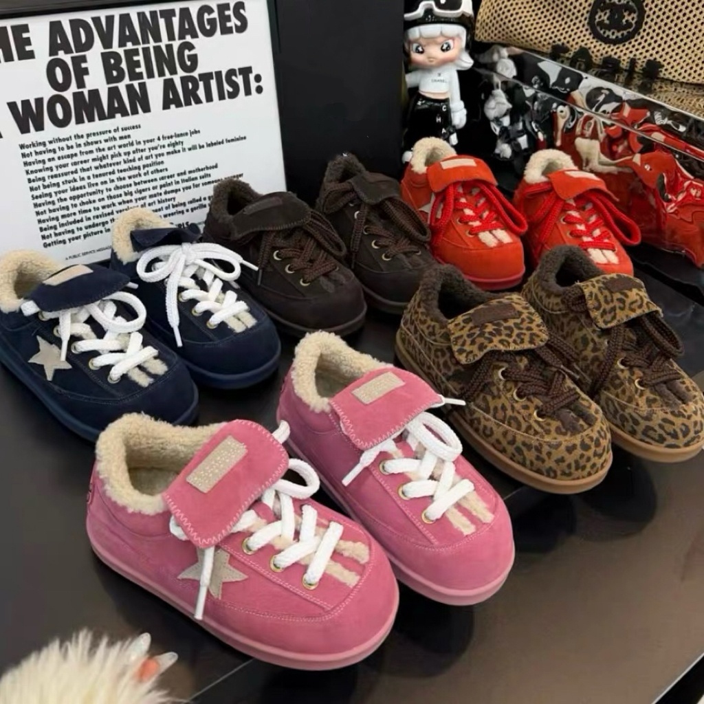 厚底松糕德训鞋加绒保暖勃肯鞋