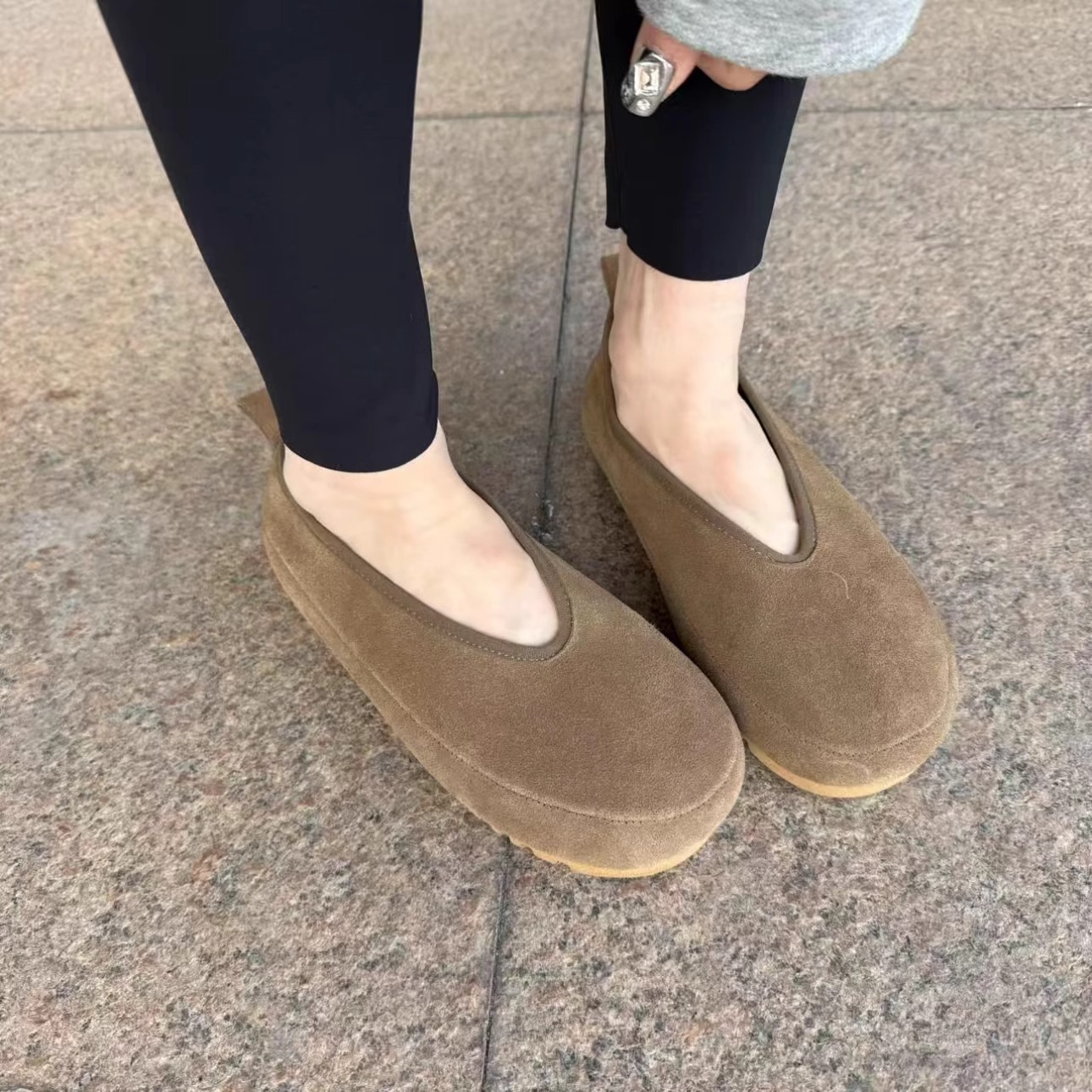 复古休闲浅口百搭平底勃肯鞋女鞋