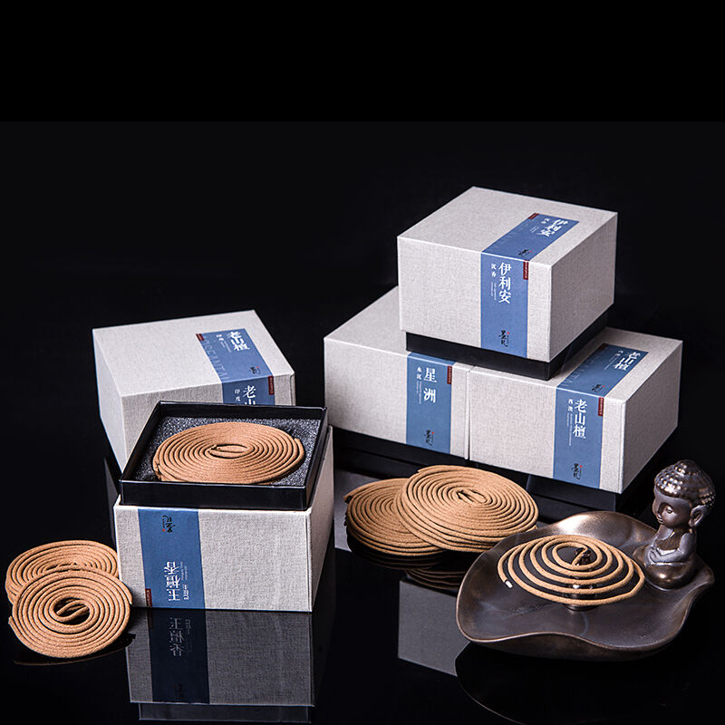 墨凡仓术艾草檀香盘香艾香沉香盘香香薰室内卫生香薰香艾叶净味香