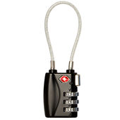 奥本钢缆挂锁密码 锁tsa出国旅行箱包背包锁柜门锁抽屉锁7608