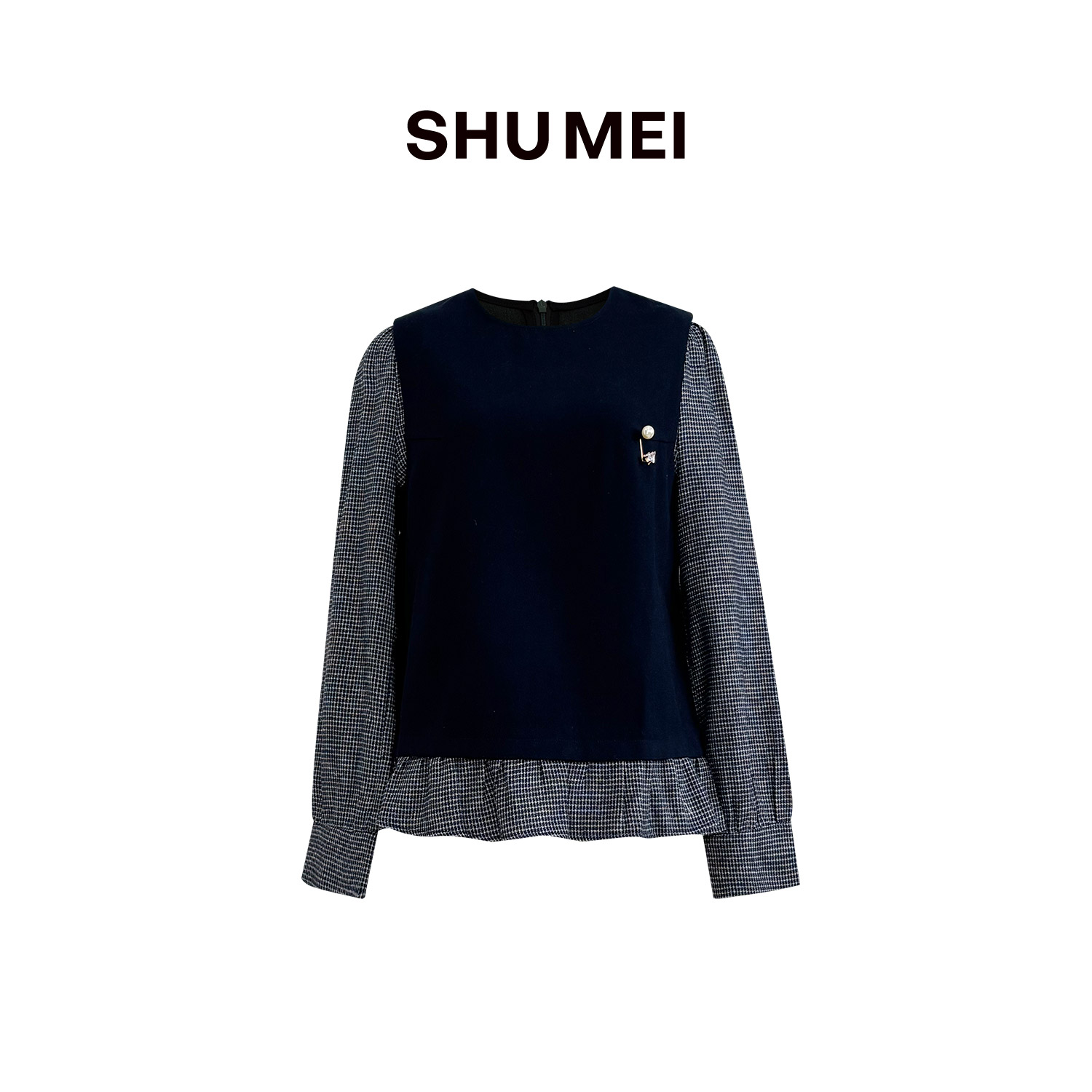 【来了就好】SA15107399术玫-时尚衬衣假两件